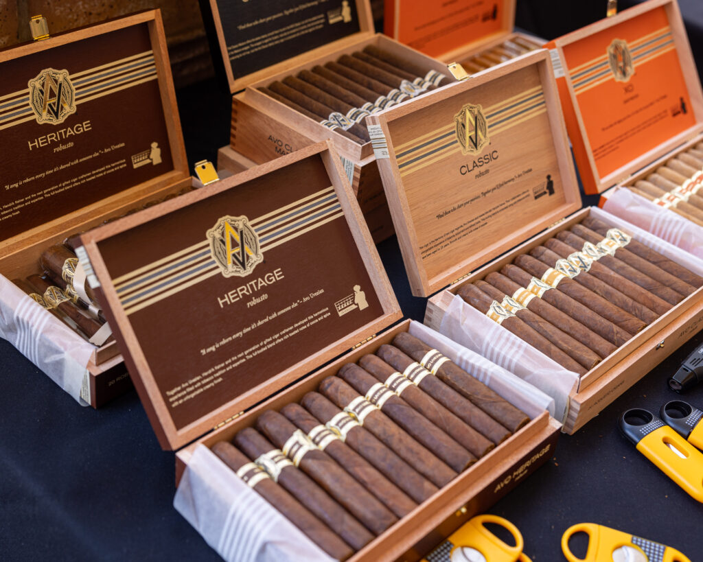 Various cigars from sponsors Avo Cigars and Davidoff